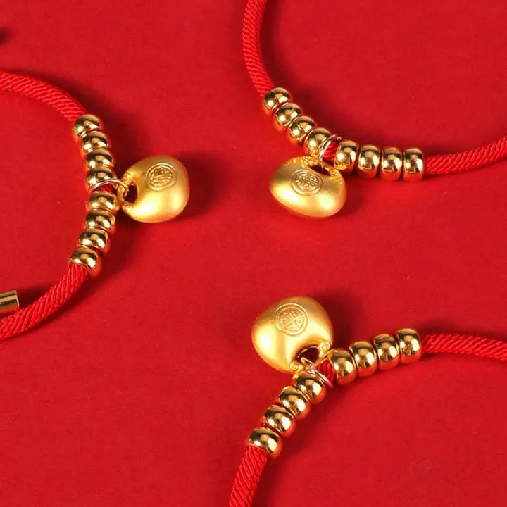 New Year's necklace for dogs and cats: gold ingot, unique keepsake, message of love