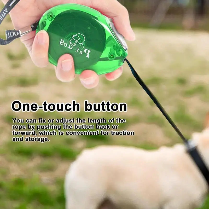 Retractable dog leash: gentle freedom at your fingertips
