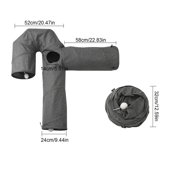 3-way cat tunnel: a world of agility all its own