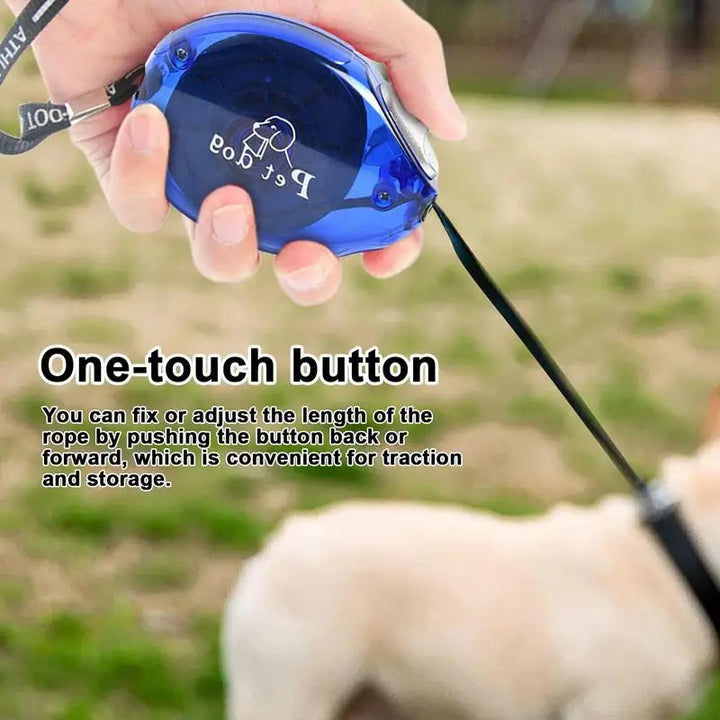 Retractable dog leash: gentle freedom at your fingertips