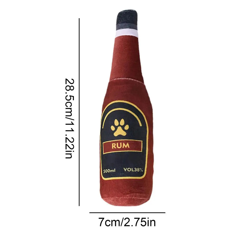 Plush Dog Bottle Toy: His Favorite Soft Treat
